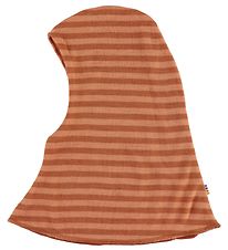 Joha Balaclava - Wool - 2-layer - Brown w. Stripes