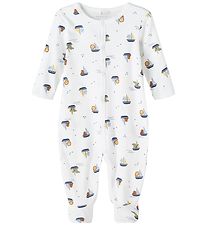 Name It Nightsuit - Noos - NbmNightsuit - Bright White/Boats