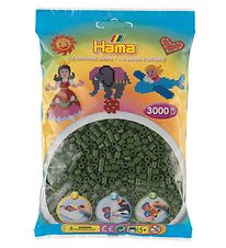 Hama Midi Beads - 3000 pcs - Forest green