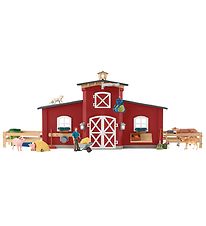 Schleich Farm World - 50x16x30 cm - Large Barn 42606 - Red