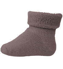 MP Baby Socks - Wool - Dark Purple Dove