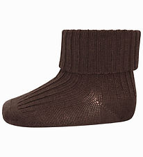 MP Socks - Wool - Rib - Brown Melange