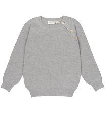 Popirol Blouse - Wool - Knitted - Pokopa - Light Grey Melange
