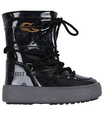 Moon Boot Winter Boots - JTrack Tube Scarf Glitter - Black