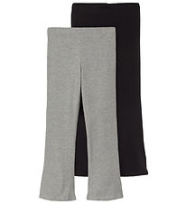 Name It Trousers - NkfVivi - 2-Pack - Black/Dark Grey Melange