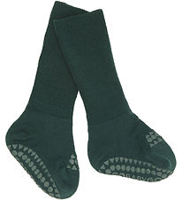 GoBabyGo Socks - Non-Slip - Wool - Front Green