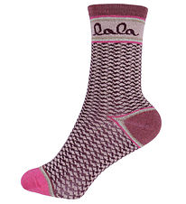 Lala Berlin Socks - Silja - Pink/Glitter