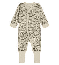 Hust and Claire Jumpsuit - Wool/Bamboo - Manu - Wheat Melange w.