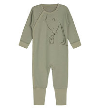 Hust and Claire Jumpsuit - Wool/Bamboo - Moodi - Seagrass w. Pri