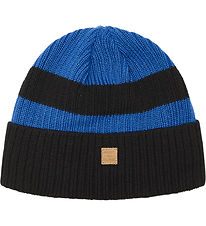 Hust and Claire Beanie - Fist - Wool - Black/Blue