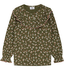 Hust and Claire Blouse - Abeloni - Clover w. Flowers