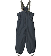 Wheat Ski Pants w. Suspenders - Sole - Dark Blue