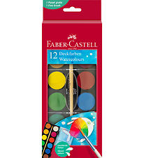 Faber-Castell Watercolour - Watercolour - 12 Colours + 1 Brush
