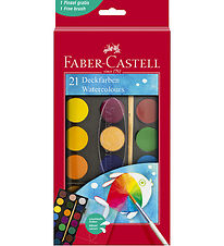 Faber-Castell Watercolour - Watercolour - 21 Colours + 1 Brush
