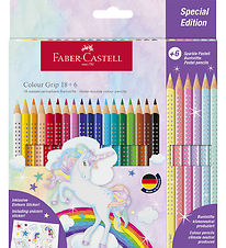 Faber-Castell Colouring Pencils - Triangular - Grip Unicorn - 18