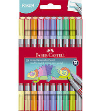 Faber-Castell Markers - Double Thick/Thin - 10 pcs - Pastel