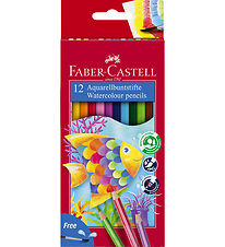 Faber-Castell Colouring Pencils - Watercolour - 12 pcs + 1 Brush