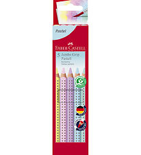 Faber-Castell Colouring Pencils - Triangular - Jumbo Grip - 5 pc