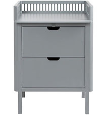 Sebra Changing Table with drawers - Classic+ Grey