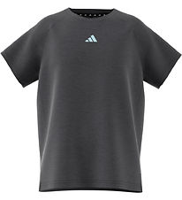 adidas Performance T-Shirt - JG Tee Lux - Grey Melange