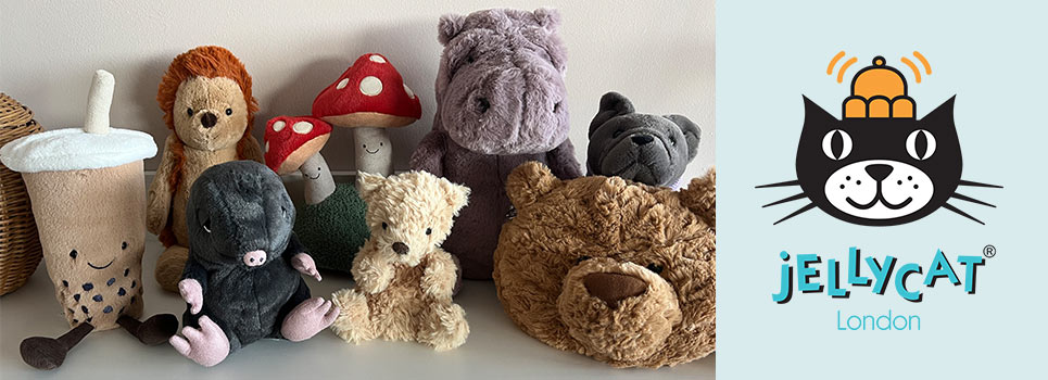 Jellycat soft toys and comfort blankets