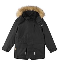 Reima Winter Coat - Naapuri - Black w. Faux Fur